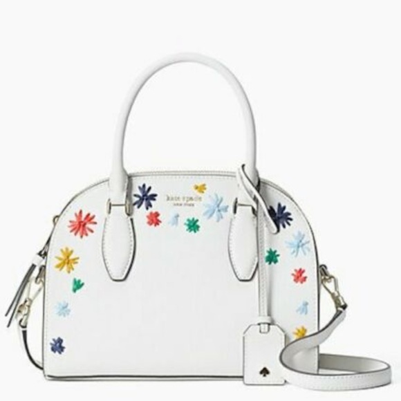 kate spade Handbags - NWT KATE SPADE “reiley raffia” medium dome sachem